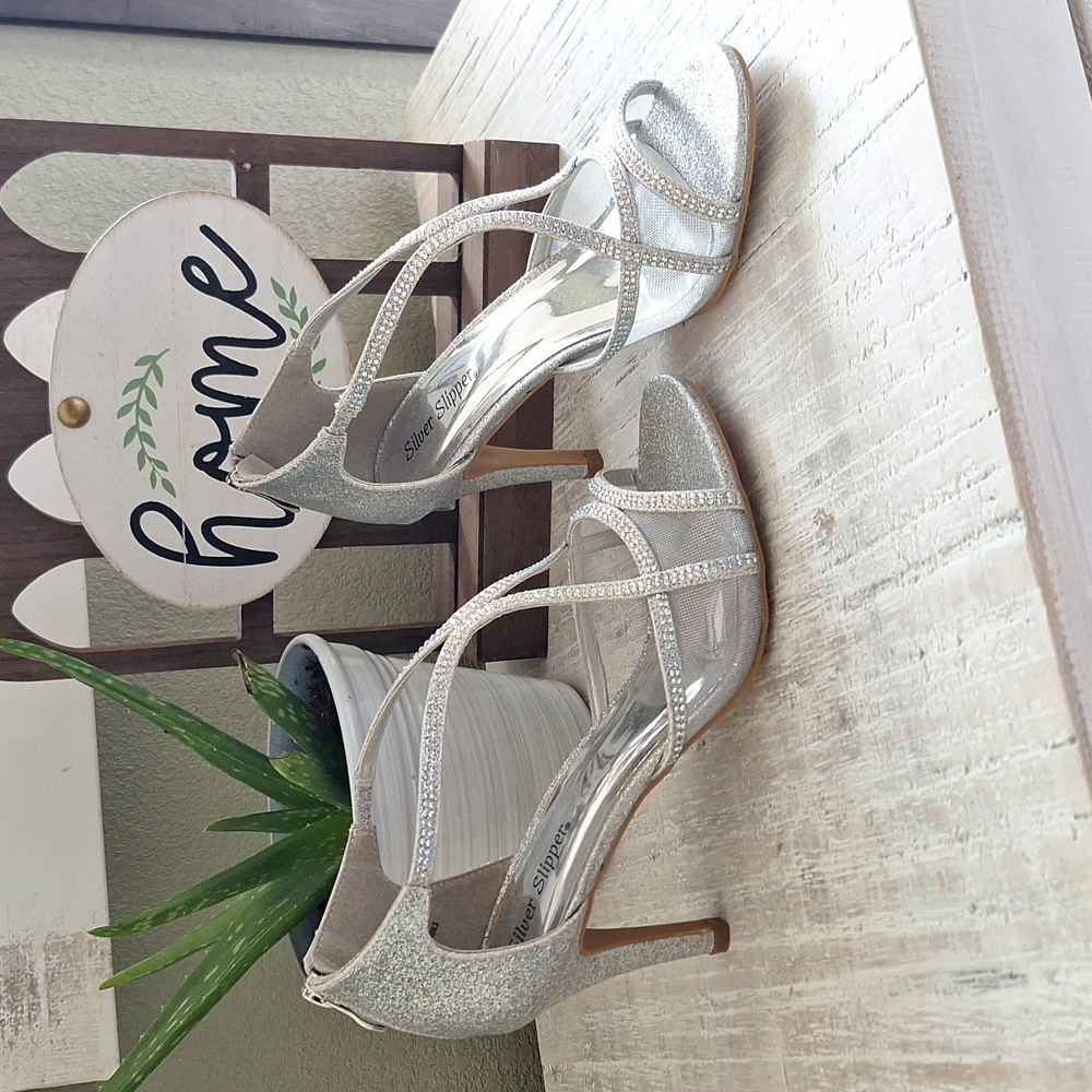 Silver Cute High Heels